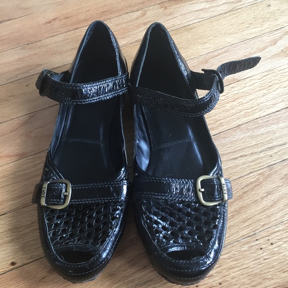 Frye Emma Patent Leather Ankle Strap Sandal sz9 - Picture 2 of 8